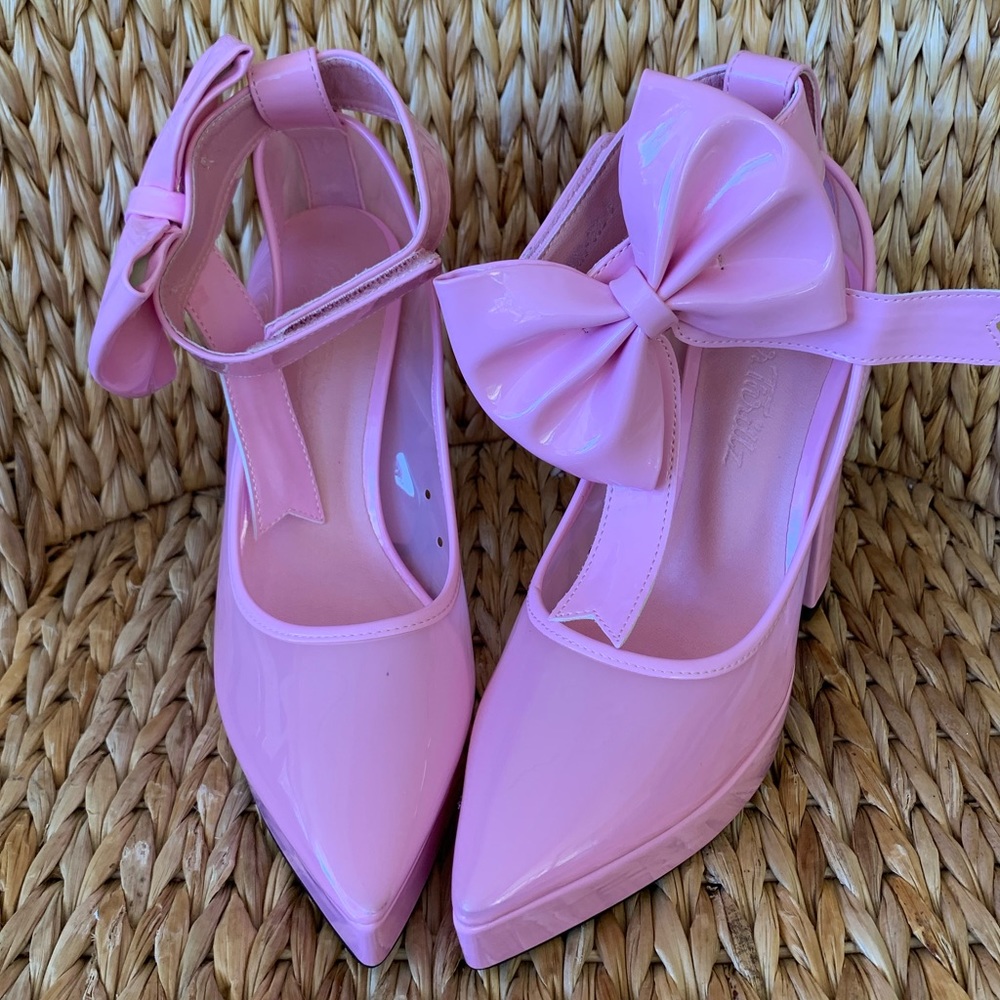 New 🎀Sugar Thrillz x Dolls Kill Pink Pumps - Picture 5 of 6
